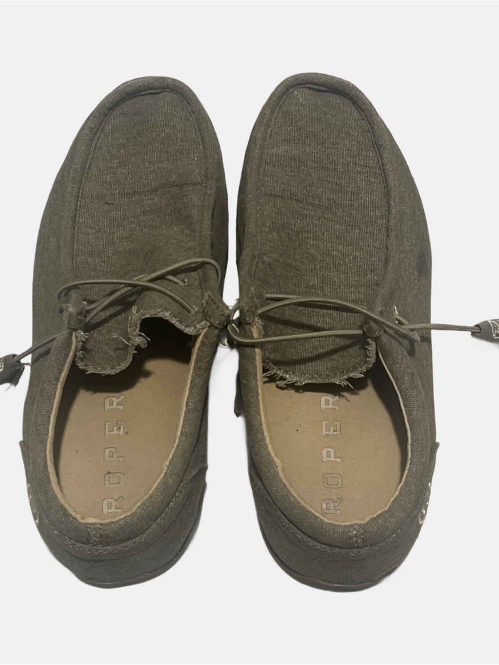 Roper’s Chillin’ tan/taupe Slip On Chukkas driving Mocs